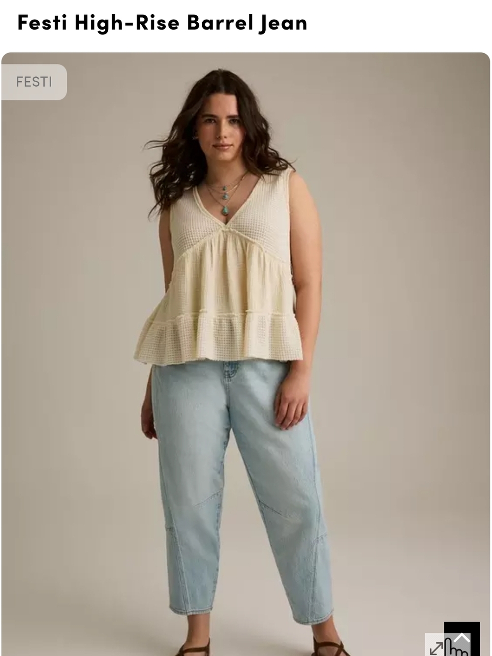 torrid Light Blue High-Rise Barrel Jeans